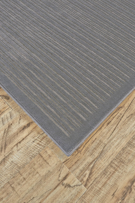 10' x 13' Power Loom Area Rug - Taupe And Gray