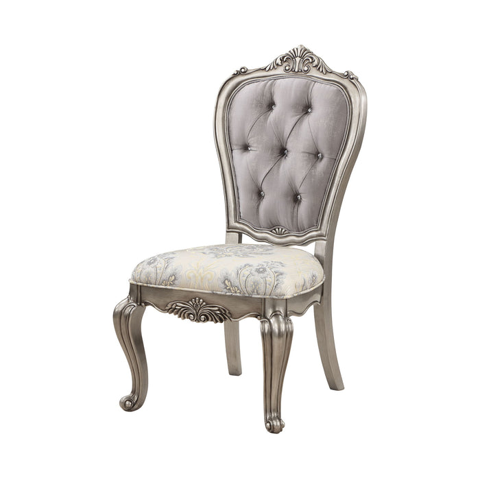 Upholstered Velvet Dining Side Chairs (Set of 2) - Gray