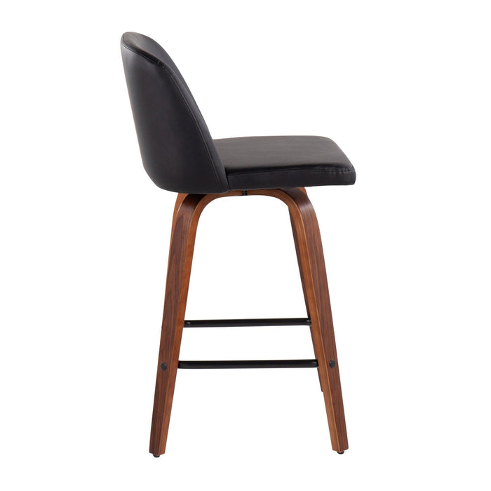 Toriano - Counter Stool With Square Footrest Set