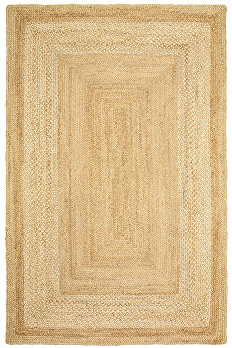 8' x 10' Classic Bordered Area Rug - Tan