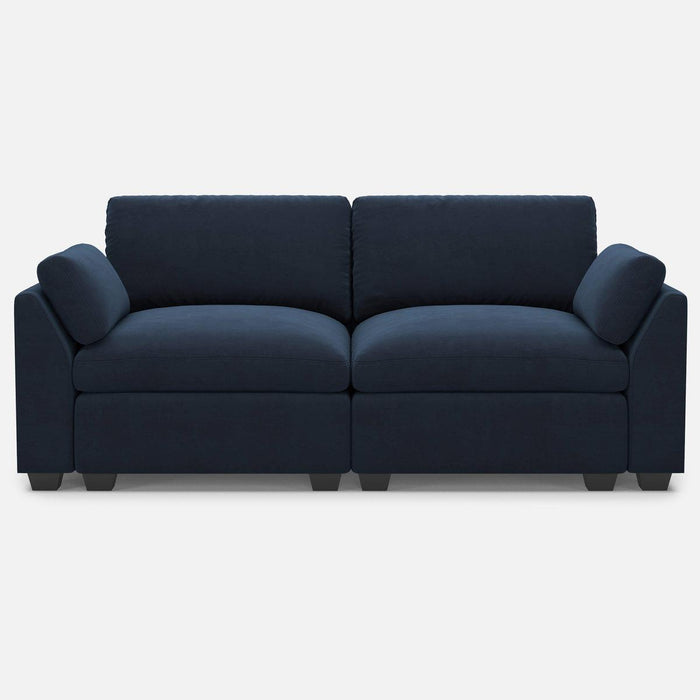 Modular Loveseat - Blue / Black