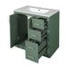 Giga bathroom vanity with sink, three-drawer storage cabinet, and soft-closing doors, freestanding set for modern bathrooms.