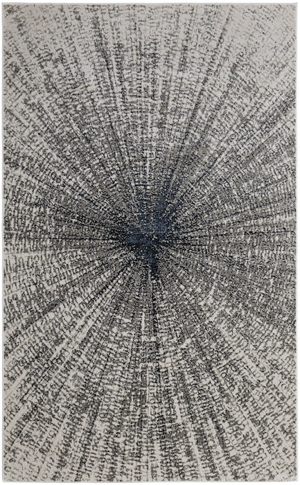 12' X 15' Abstract Area Rug - Gray And Ivory