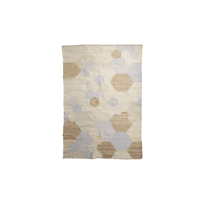 5' X 8' Patchwork Hand Woven Area Rug - Brown