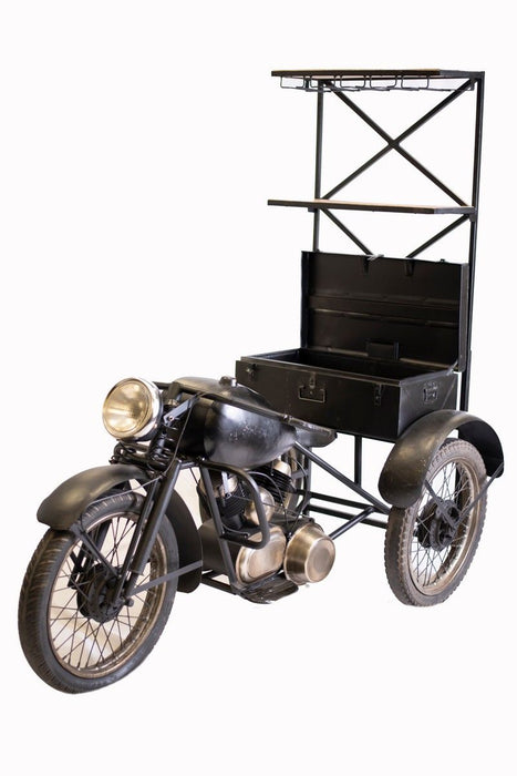 42" X 72" X 70" Tri Bike Bar - Black