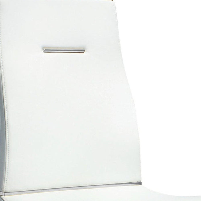 Dining Upholstered Side Chairs (Set of 2) - Silver / White