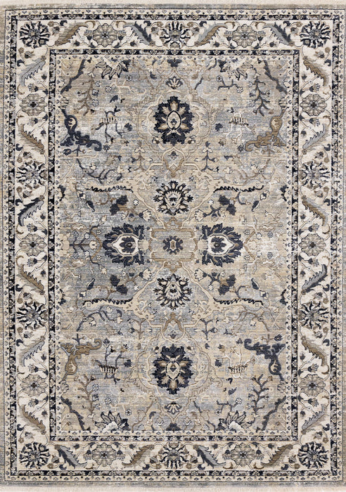8' X 10' Medallion Area Rug (660315) - Beige / Gray / Black
