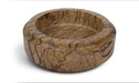 Genuine marble bowl from Meridian Furniture's Parsons collection, showcasing a smooth, polished surface and elegant design.