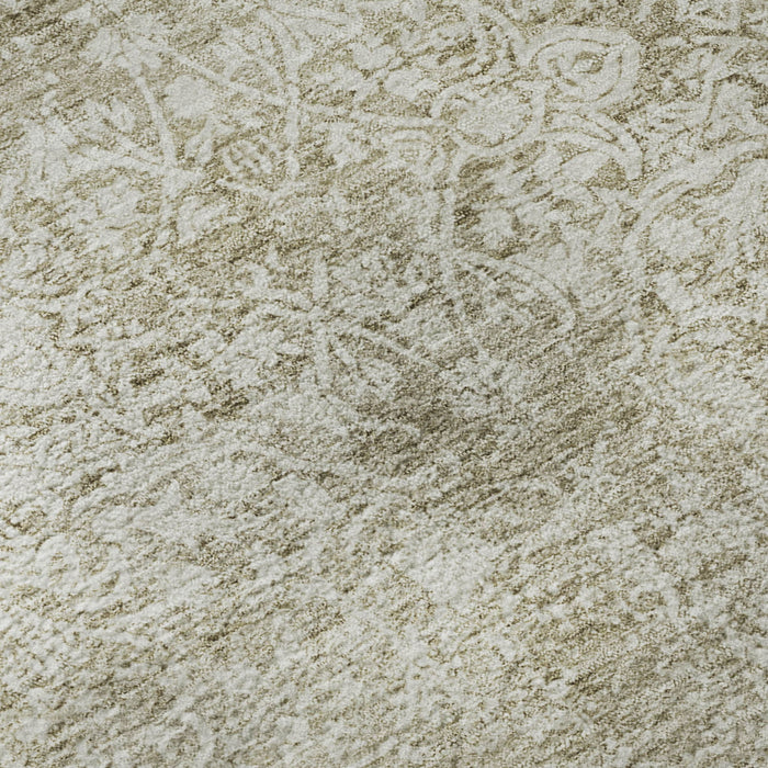 10' X 14' Oriental Washable Area Rug With UV Protection (700589) - Beige / Ivory