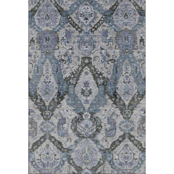 10' X 14' Washable Area Rug With UV Protection (708175) - Gray / Blue