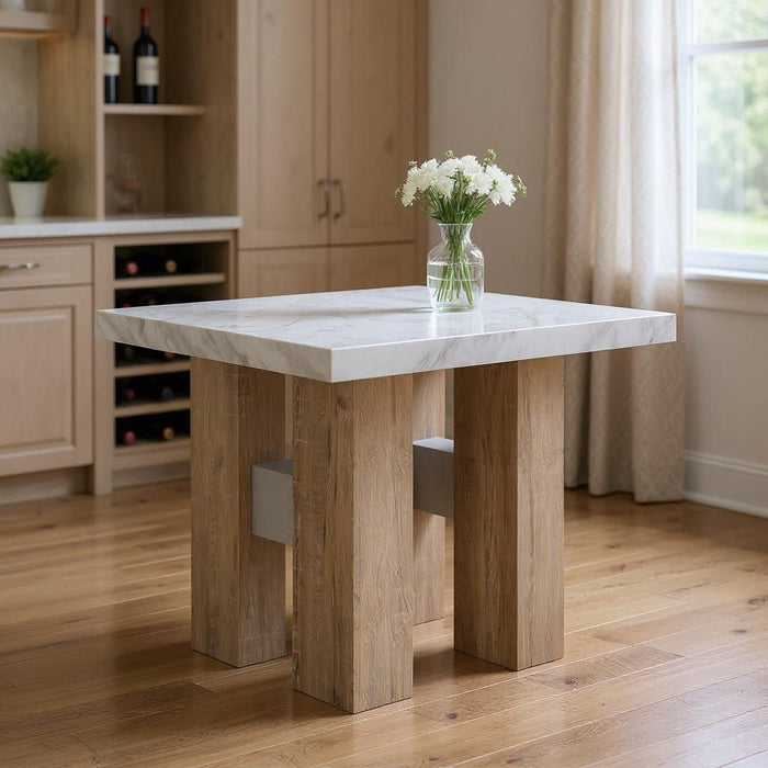 Square Bar Table - White