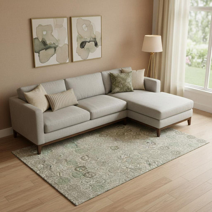 10' X 14' Geometric Washable Area Rug With UV Protection (705935) - Beige / Taupe