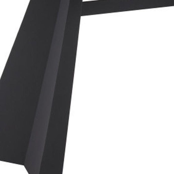 79" Sintered Stone And Steel Double Pedestal Base Dining Table - White