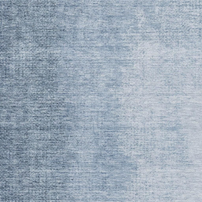 10' X 14' Ombre Washable Area Rug With UV Protection - Blue And Ivory