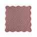 Set of four TOV Furniture Crissy cotton canvas napkins featuring vintage rust floral print.