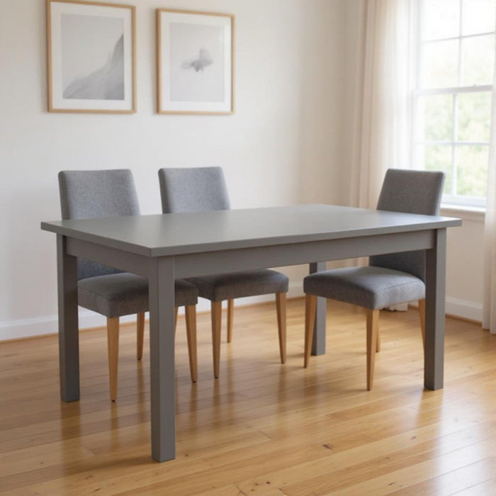 60" Solid Wood Dining Room Table - Gray