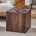 Giga walnut wood grain coffee table with elegant design, perfect for contemporary living room decor.
