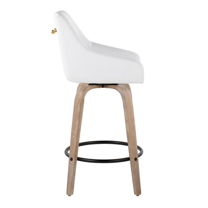 Hannah - 26" Fixed-Height Counter Stool With Swivel (Set of 2)