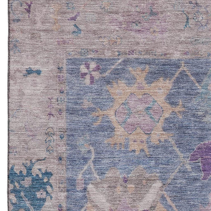 10' X 14' Oriental Washable Area Rug With UV Protection (714961) - Blue / Purple