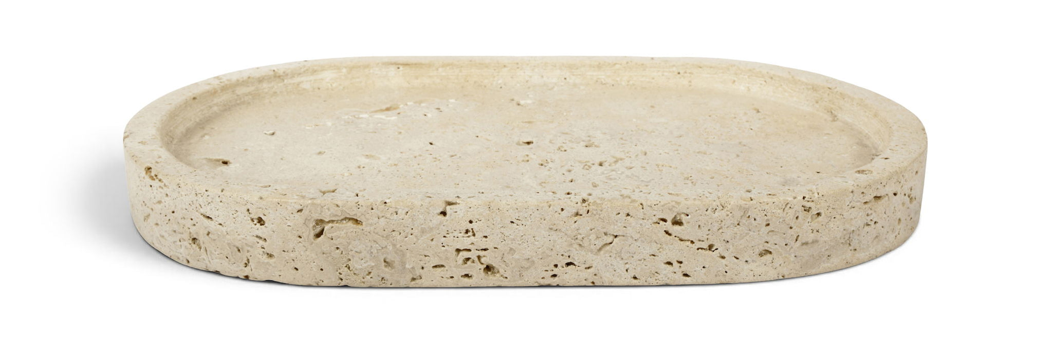 Meridian Furniture Ophelia travertine tray with elegant rectangular design and natural stone finish for stylish home decor.