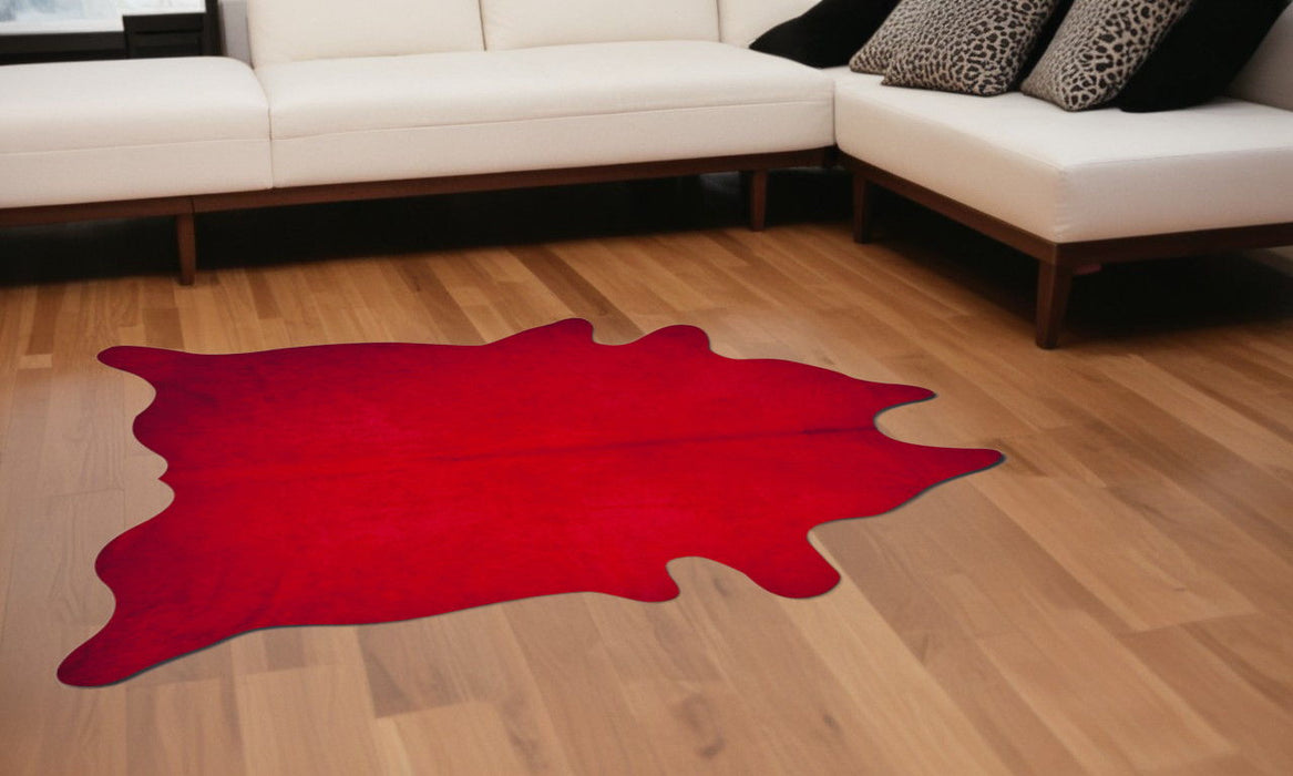 72" x 84" Cowhide Rug - Firecracker