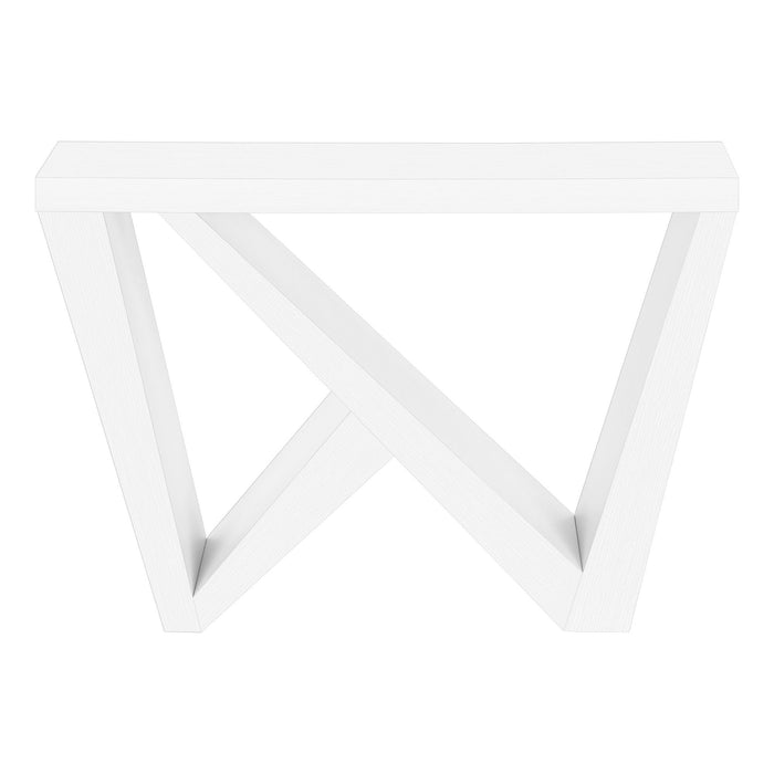 32" Wood Abstract End Table - White
