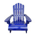 Giga outdoor or indoor children's Adirondack arm chair in natural wood finish, ideal for kids' outdoor or indoor seating.