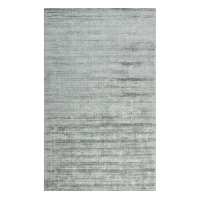 10' X 14' Abstract Hand Woven Area Rug - Silver And Gray