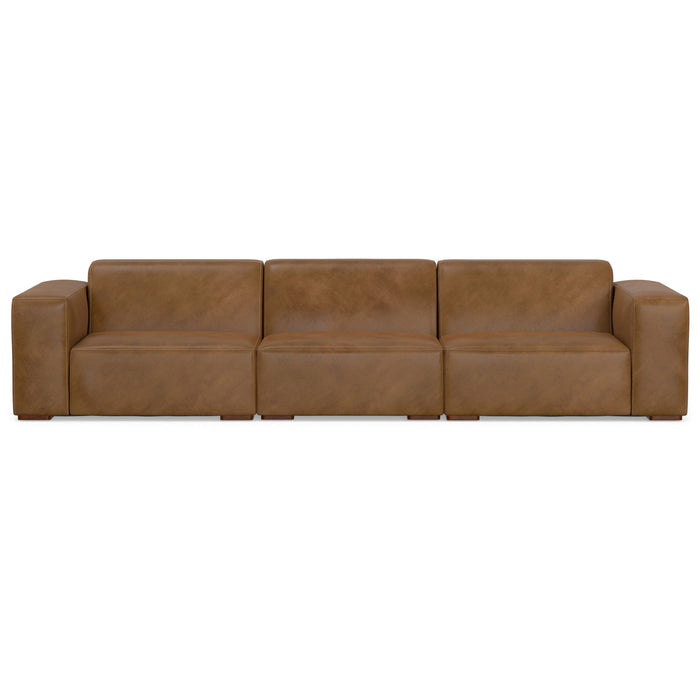 Modular Sofa Leather - Brown