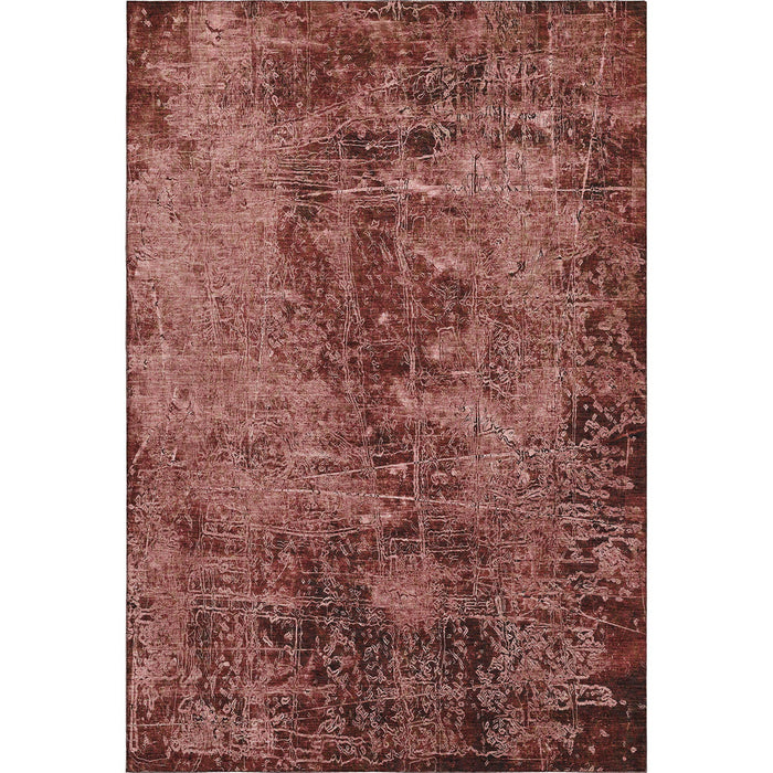 10' X 14' Abstract Washable Area Rug With UV Protection (649042) - Merlot / Ivory