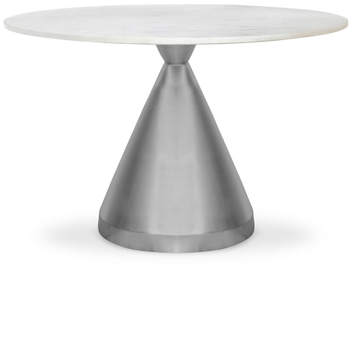 Emery - Marble/Stone Dining Table - White