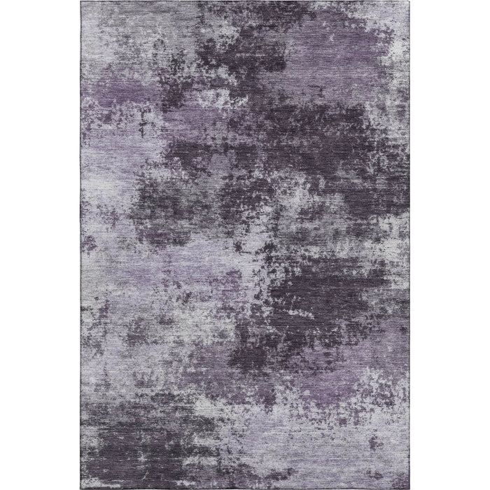 10' X 14' Abstract Washable Area Rug With UV Protection (716899) - Purple / Lavender