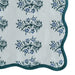 Set of four TOV Furniture Crissy Cotton Canvas Printed Napkins in blue cornflower with floral pattern.
