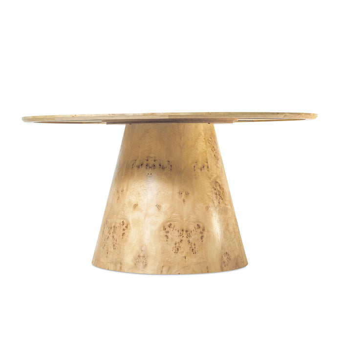 48'' Wood Pedestal Base Round Top Dining Table - Natural