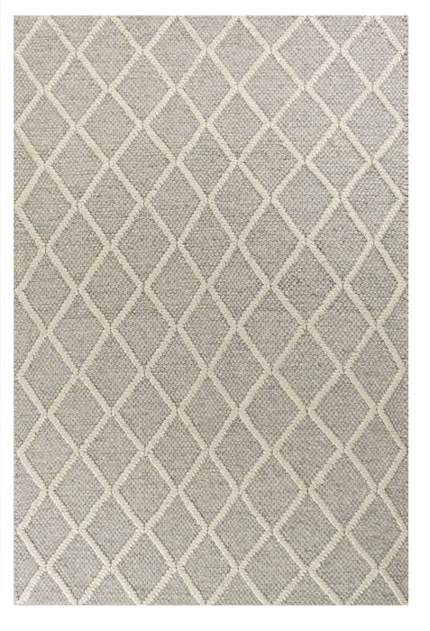 7' x 9' Wool Area Rug - Gray