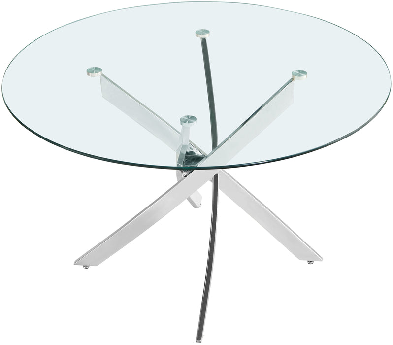 Xander - Dining Table - Pearl Silver