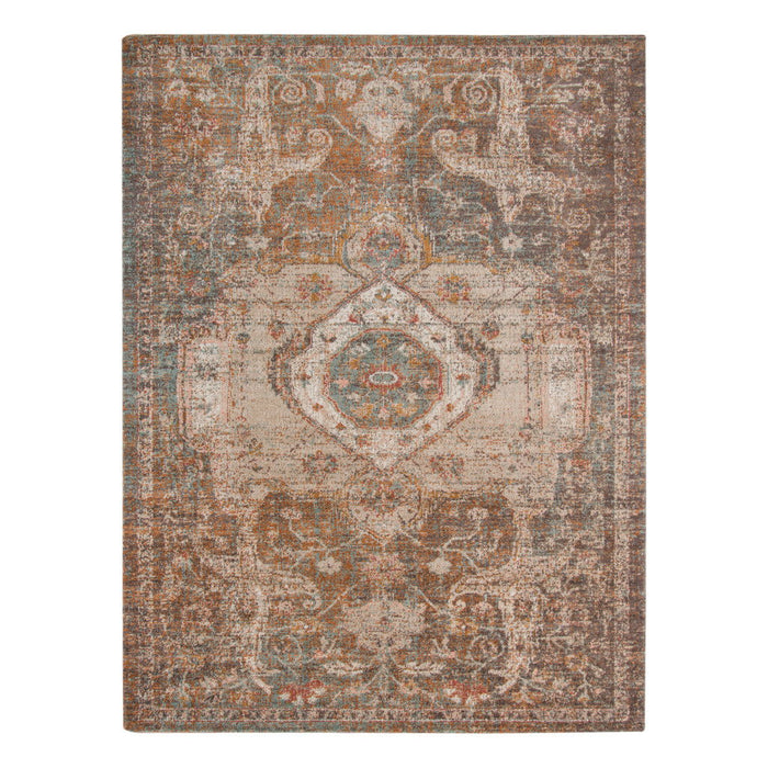 9' x 12' Medallion Power Loom Area Rug - Beige Gray And Taupe