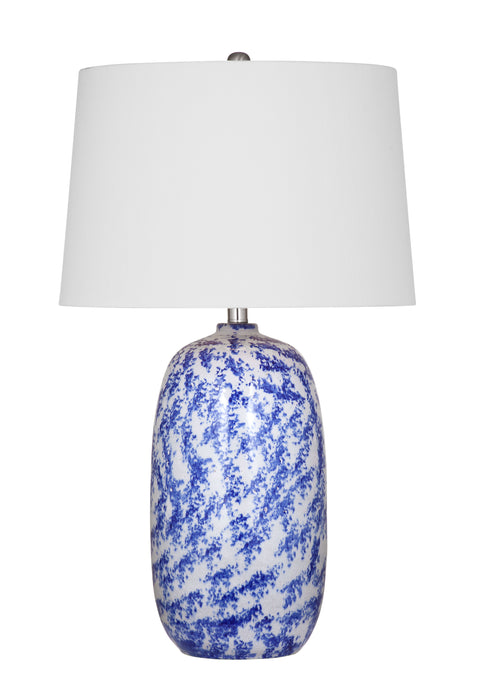 Mila - Table Lamp - Blue / Cream