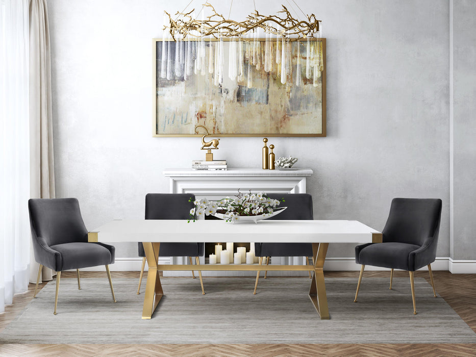 Adeline - Lacquer Dining Table - White
