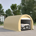Giga Outsunny 10x16 ft heavy-duty portable carport with UV-resistant canopy, large zippered door, ideal for vehicle and outdoor storage.