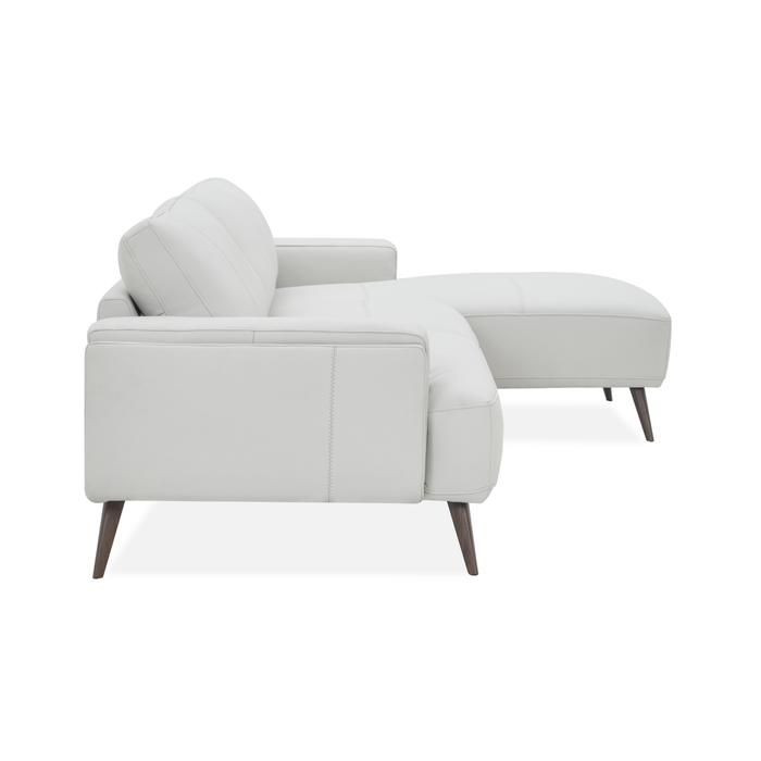 J & M Furniture Capri RHF Sectional in Frost