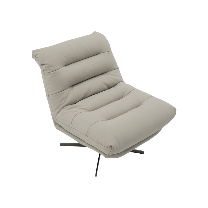 J & M Furniture Nest Swivel Chair in Milk Tea