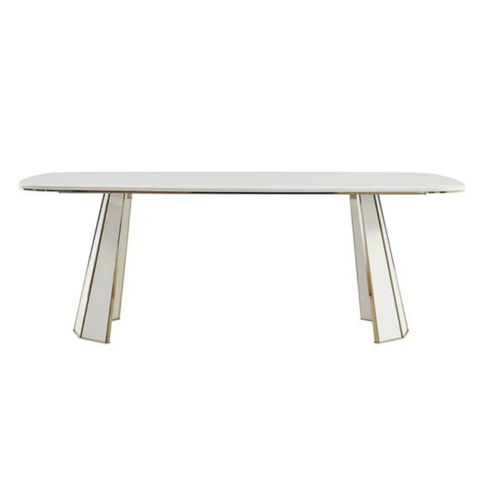 Bellona Plaza Dining Table - Ivory