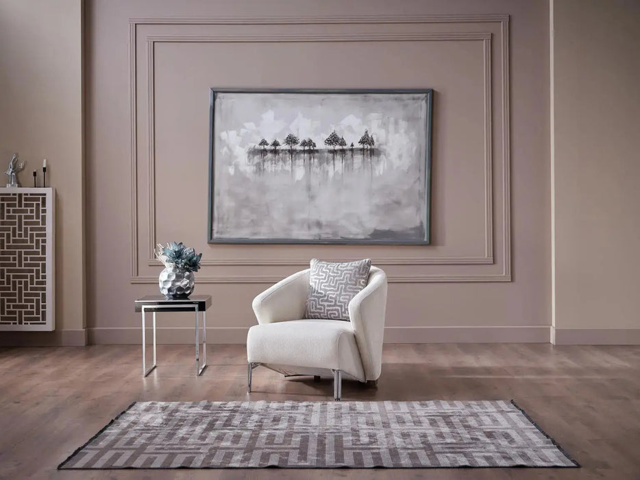 VENICE Living Room Arm chair - MERIT CREAM PLAIN