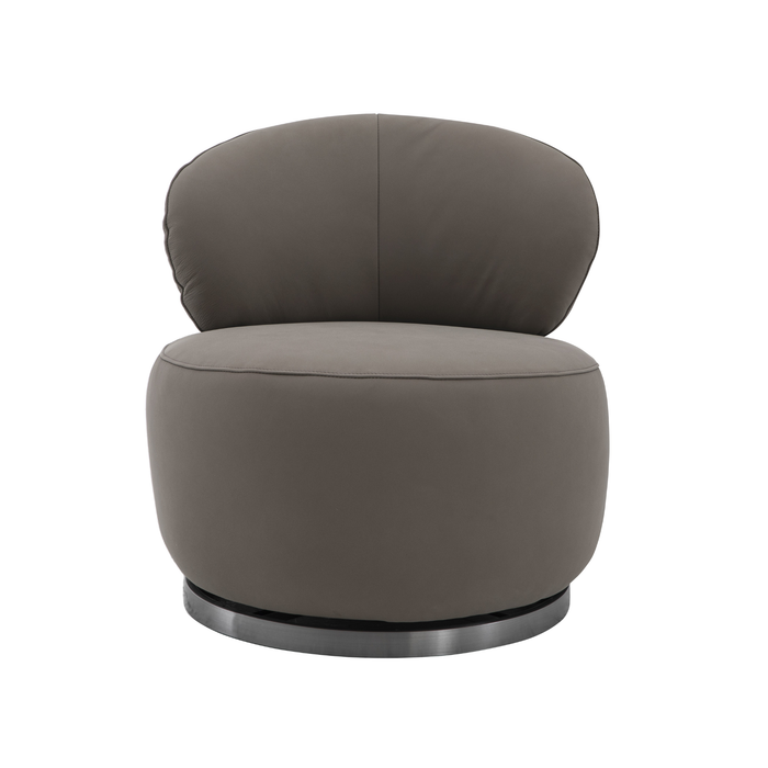 J & M Furniture Nubo Swivel Chair in Brownie