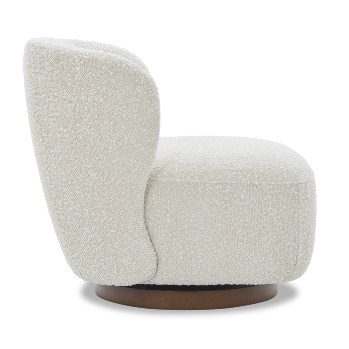 J & M Furniture Zola Swivel Chair in Pearl