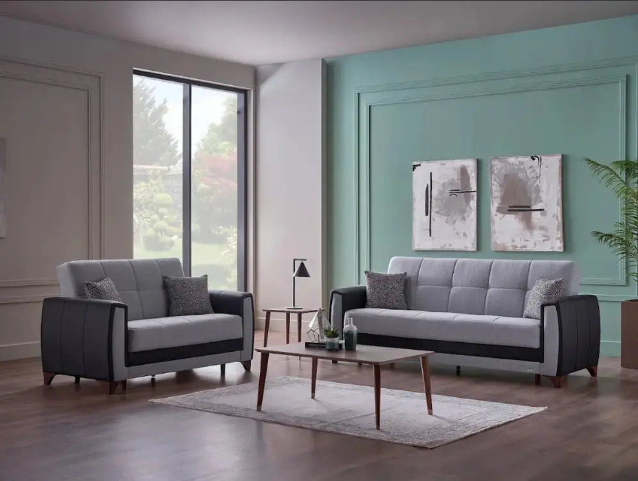 Bellona Dublin Living Room Set - Boss Grey
