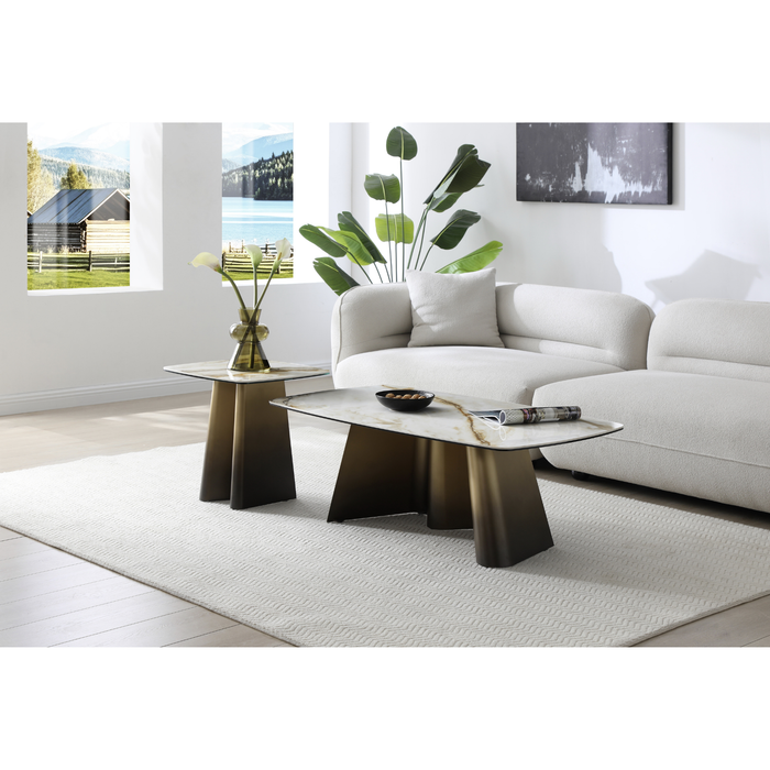 J & M Furniture Bastione End Table