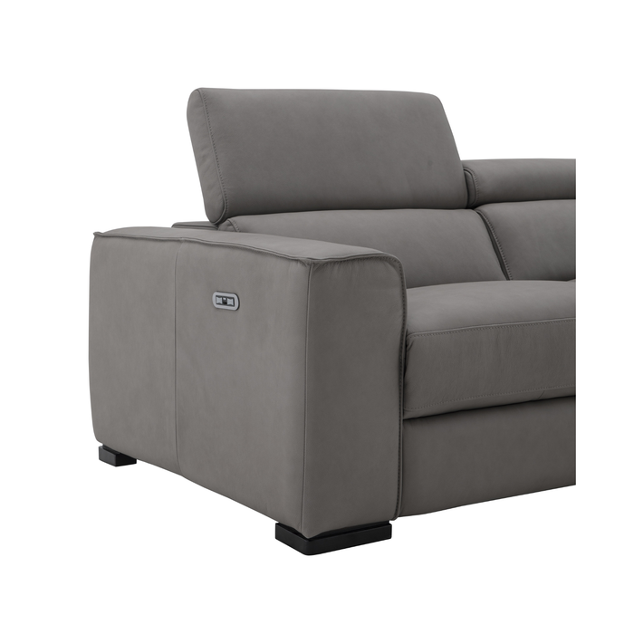 J & M Furniture Picasso Love Seat In Truffle (no console)