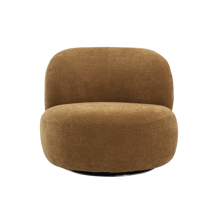 J & M Furniture Cove Swivel Chair in Mustard